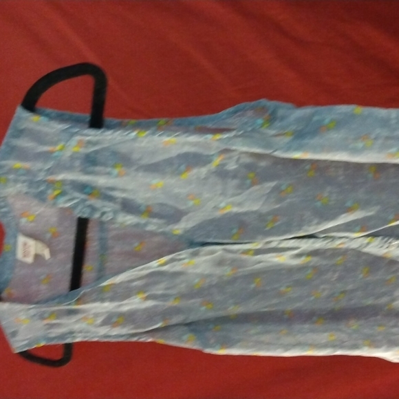 Mossimo sheer sleeveless top grey blue used in great condition size XL - Picture 12 of 16